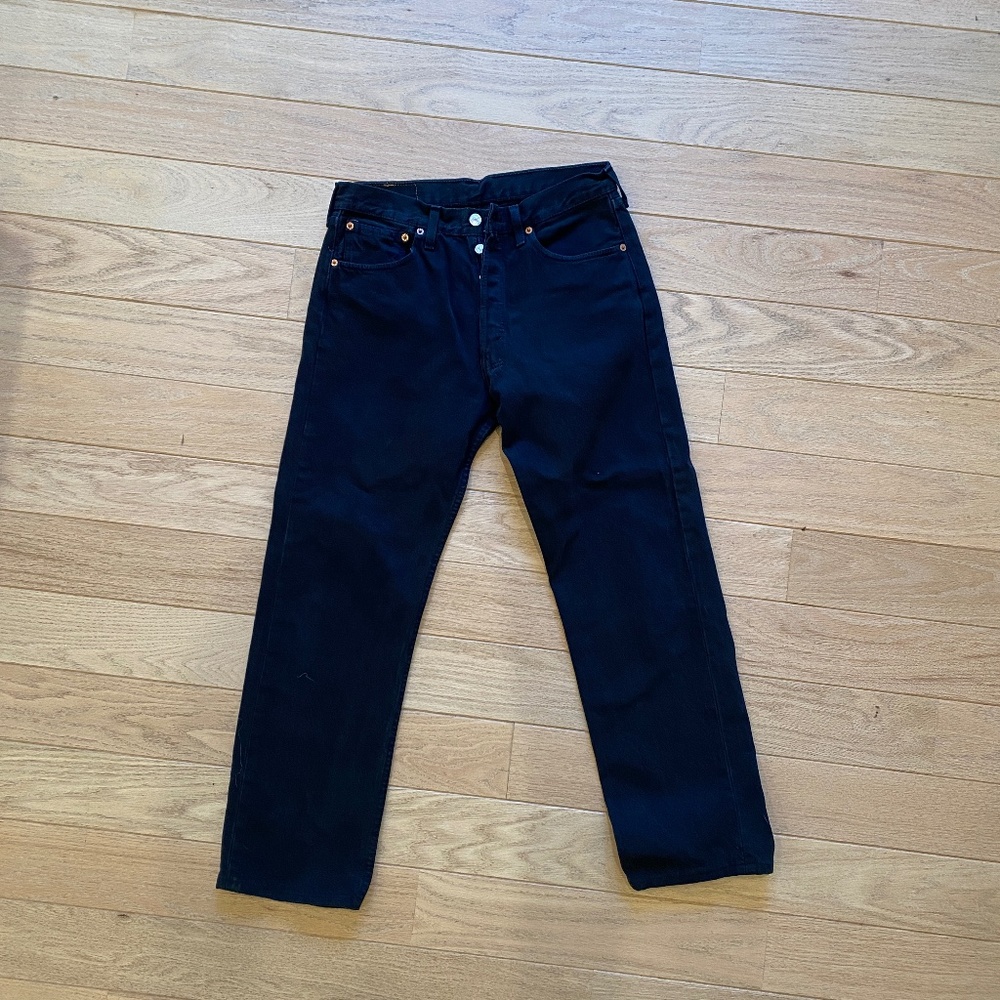 Levi's 501Vintage Button Fly Black Men's Jeans EU